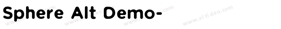 Sphere Alt Demo字体转换
